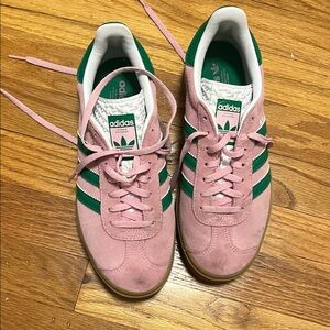 Adidas  Women's Pink and Green Sneakers